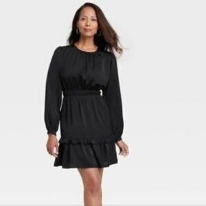 NWT Knox Rose High Neck Tiered Smock Dress